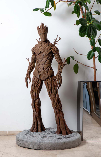 Statua Groot grandi dimensioni stampata in 3D