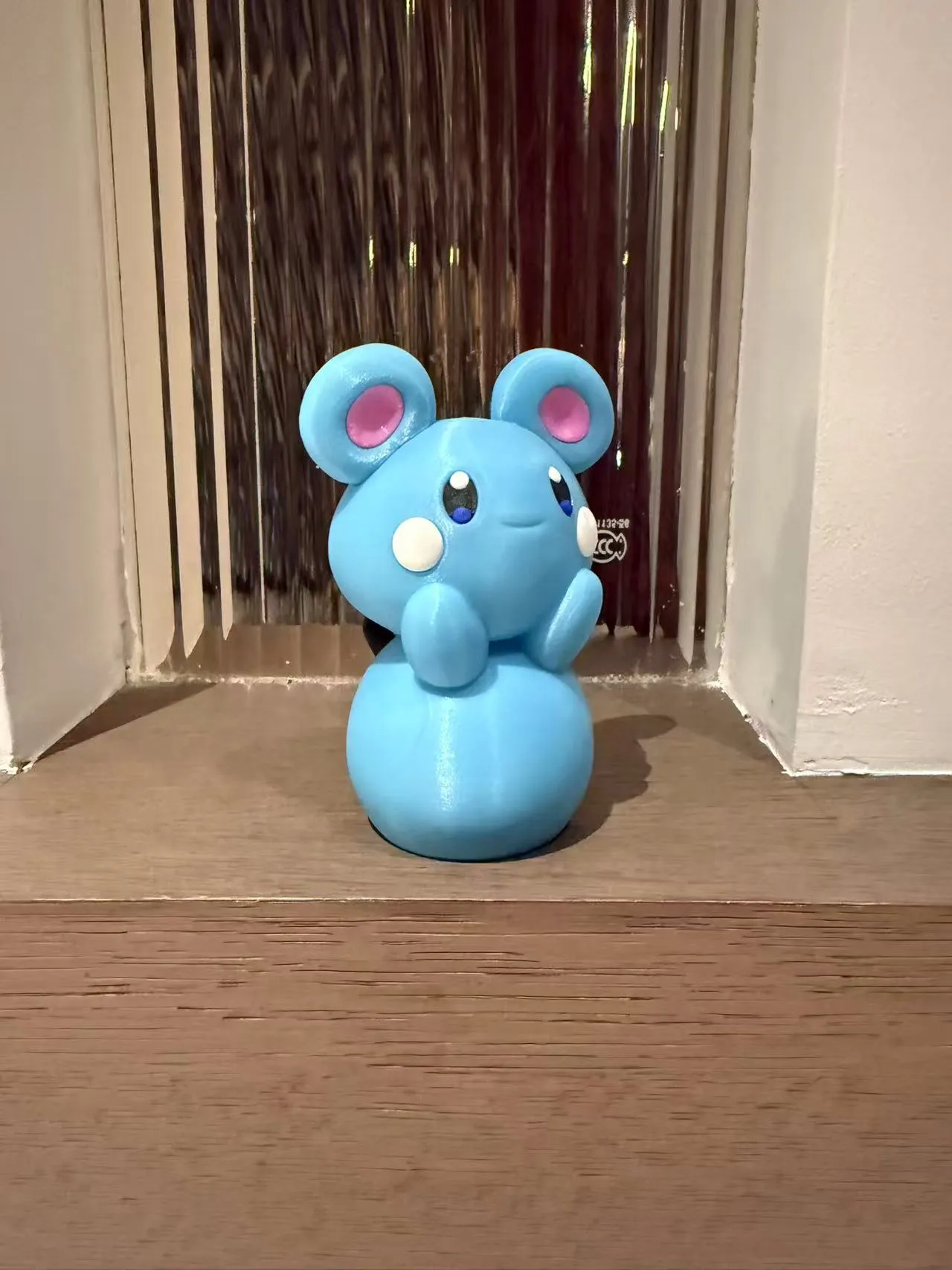 Statuetta Pokémon Azurill stampata in 3D