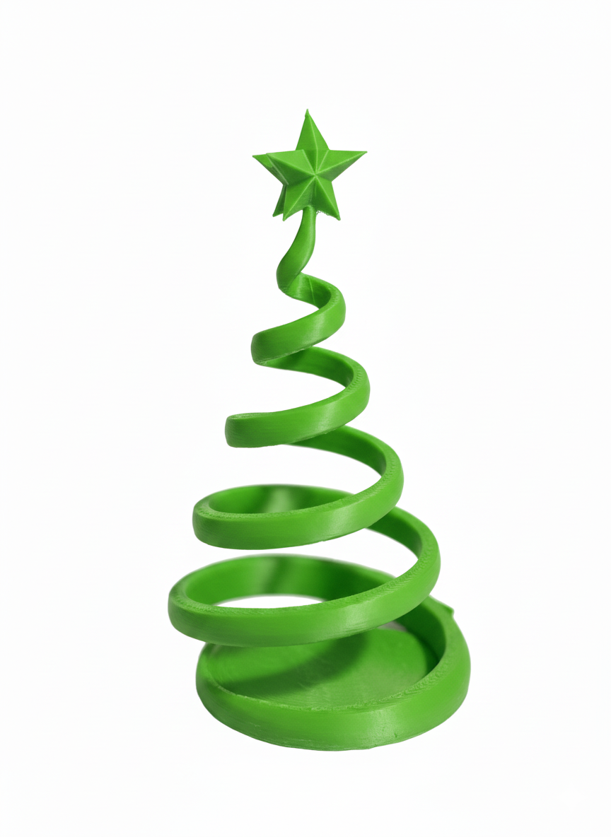 Albero di Natale a Spirale - Yellow 3D - Festività Stagionale